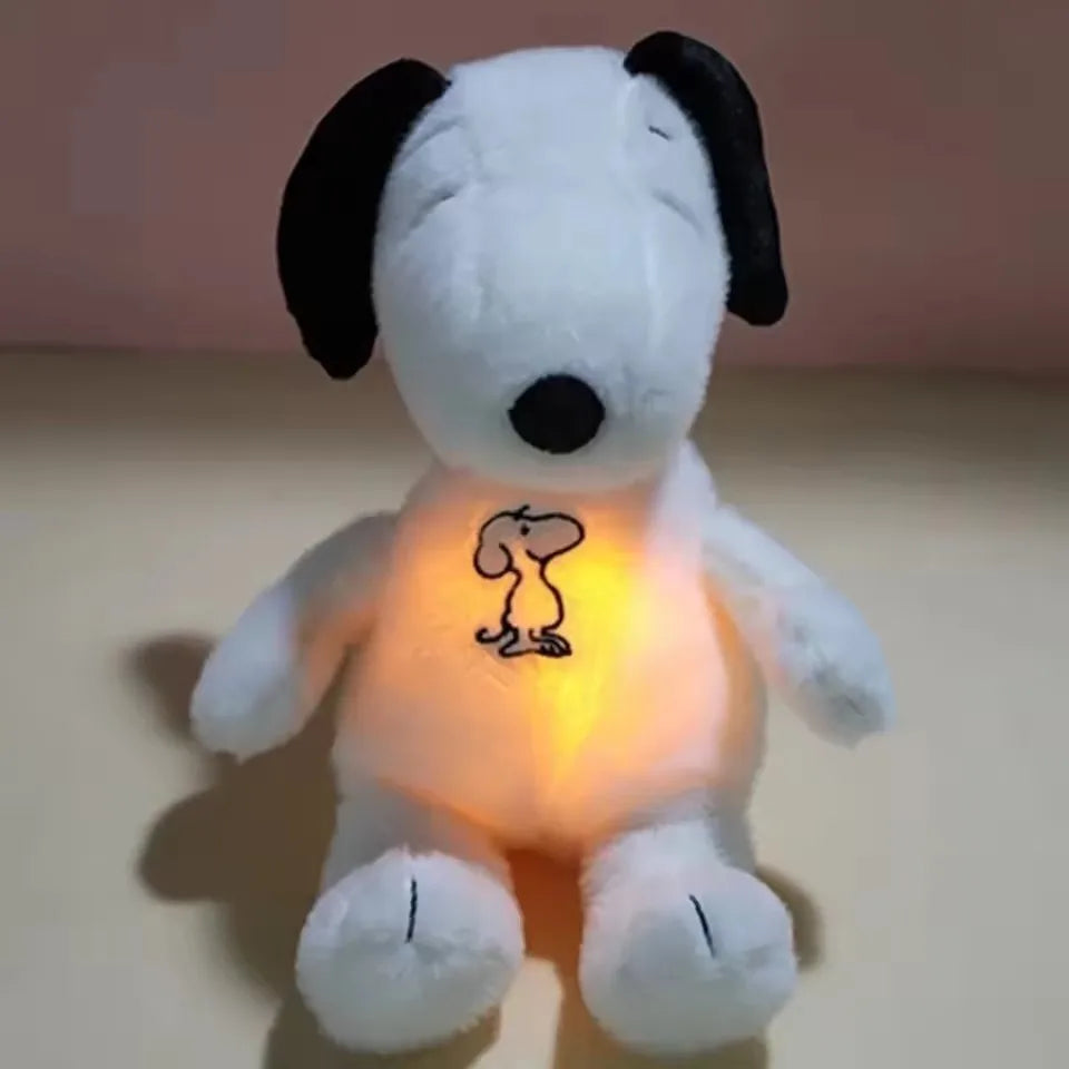 Baby Breathing Soothing Plush Toy – Music & Light Sleep Companion