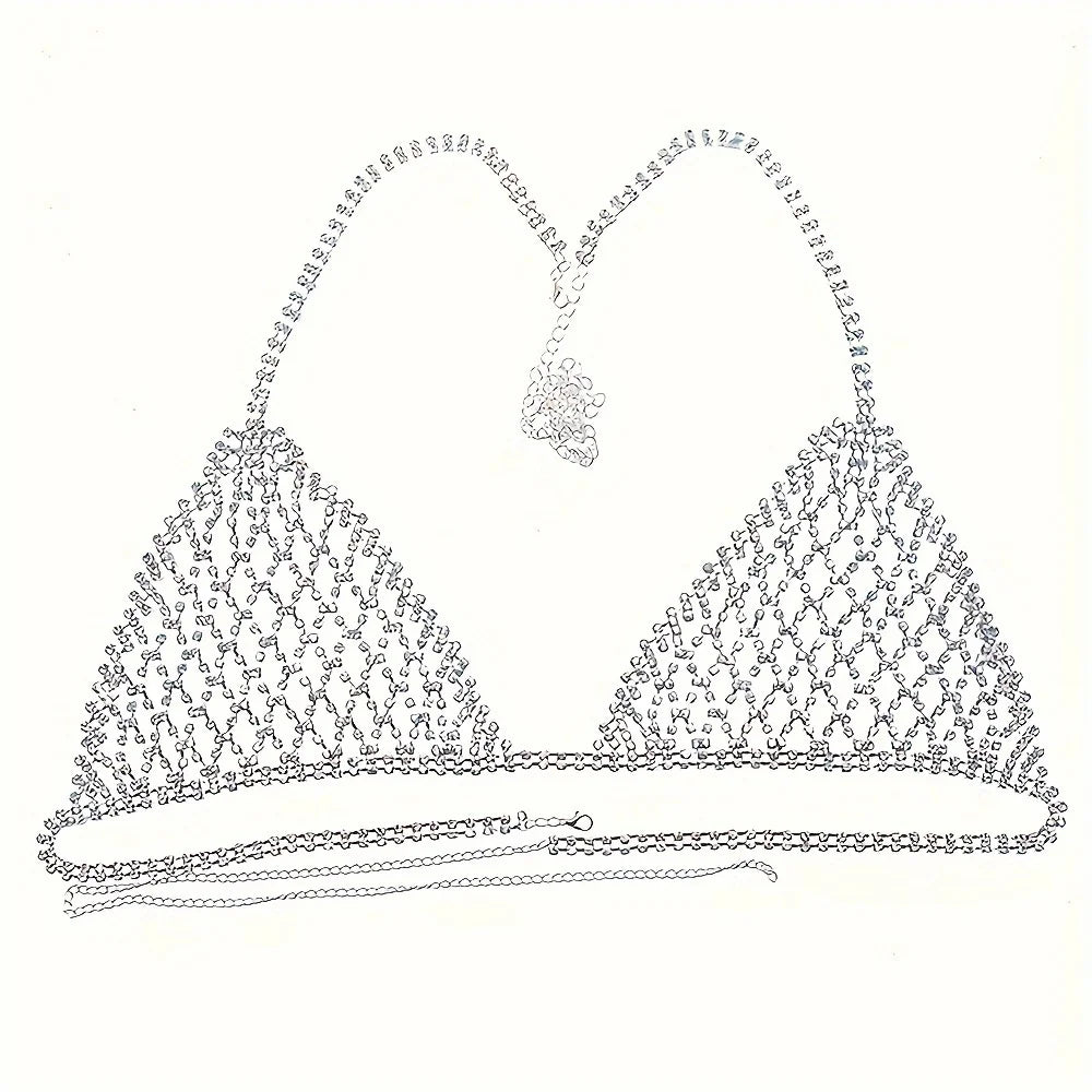 Nyx Rhinestone Body Chain Set