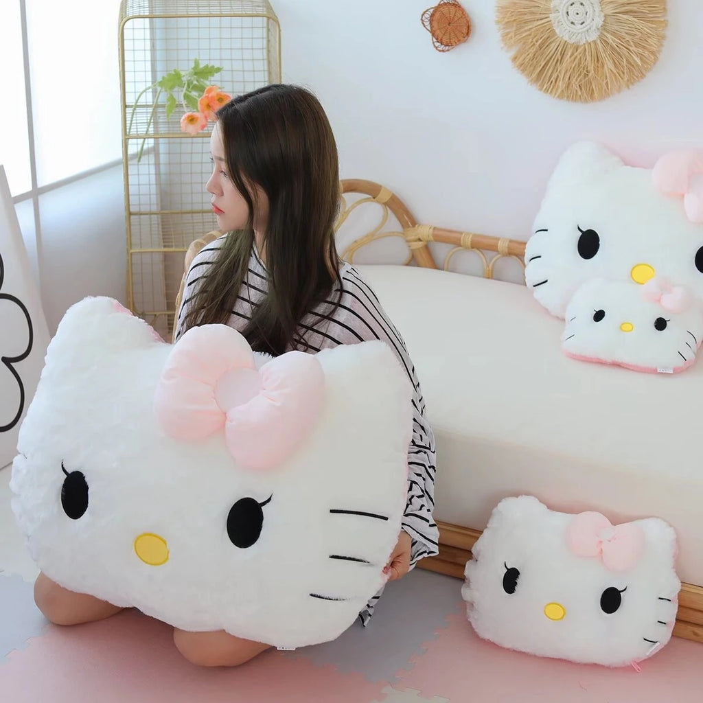 Sanrio Cute Plush Character Hug Pillow – Soft Back Cushion