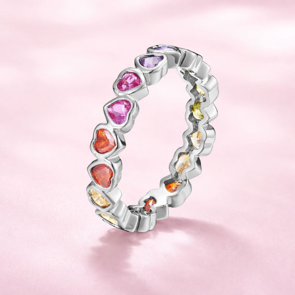 Virginia 925 Sterling Silver Heart Ring