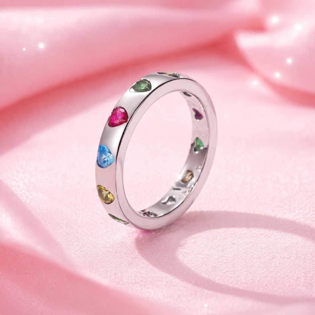 Sophia 925 Sterling Silver Heart Ring